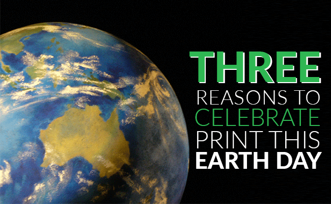 Three reasons to celebrate earth day